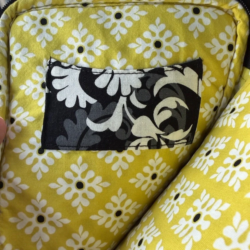 Vera Bradley Black and Yellow Tablet Sleeve